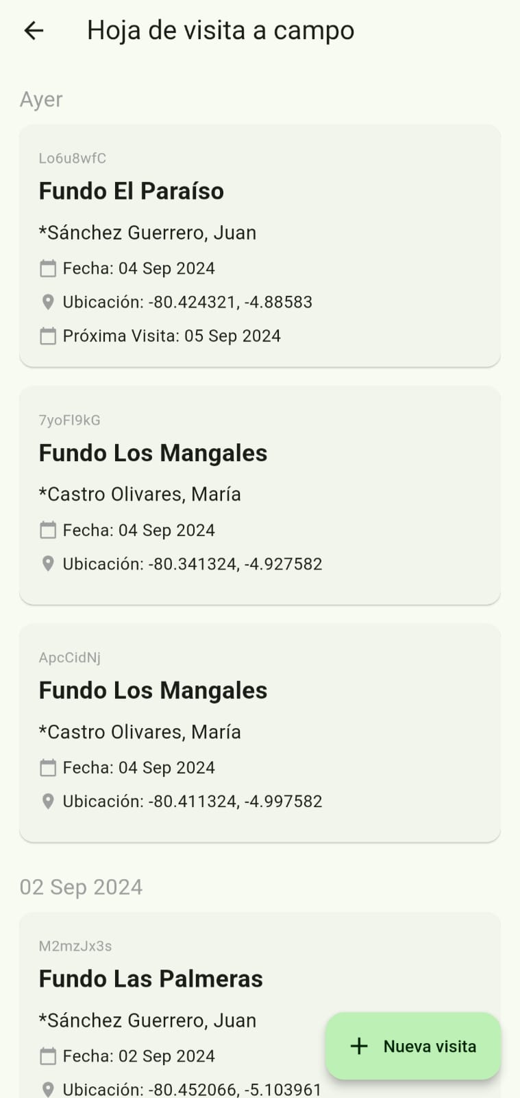 Lista en app